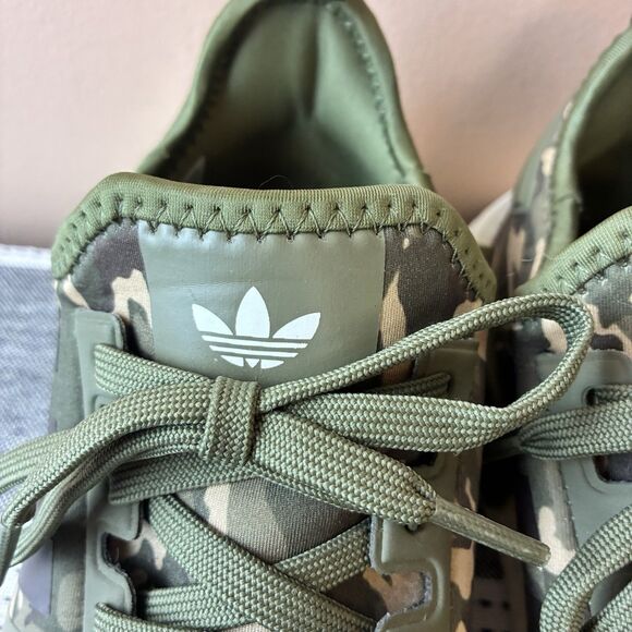 Adidas NMD R1 Green Camouflage Unisex Women’s Shoes Size 8.5-9 Men’s 7 - Picture 3 of 8